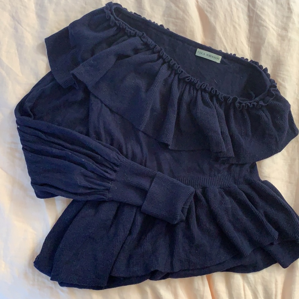 Ulla Johnson ‘Eden’ cashmere one sleeve sweater